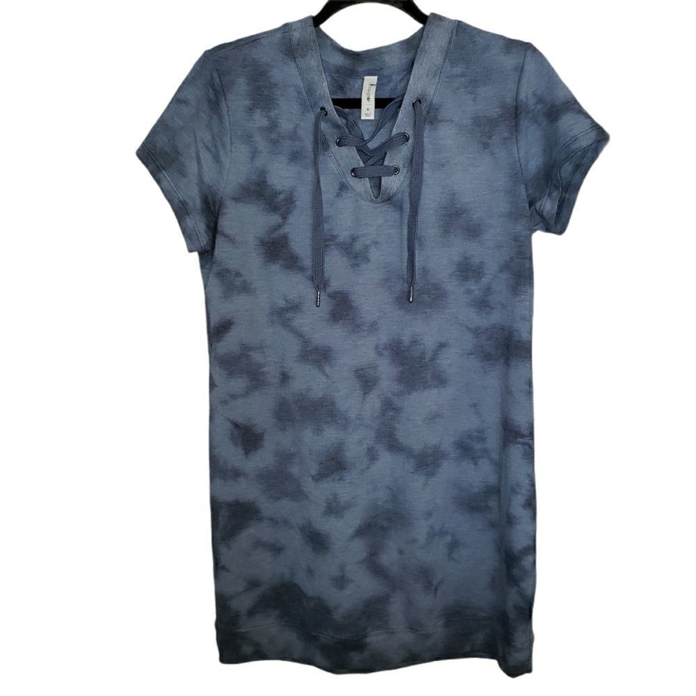 Ideology Tie-Dye Short Sleeve Casual Tunic Top